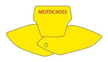 Komplet naklejek (oklein) pod numery startowe honda crf 450 '05-'07