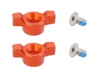 ZESTAW ŚRUB DO REGULACJI ZAWIESZENIA PRZEDNIEGO KTM SX / XC / XC-W / EXC / EXC-F / SX-F / SMR 125 / 150 / 250 / 300 / 350 / 450 / 500 '21-'24, HUSQVARNA TC / TE / FC / FE / 125 / 150 / 250 / 350 / 450 / 501 '20-'24, KOLOR POMARAŃCZOWY