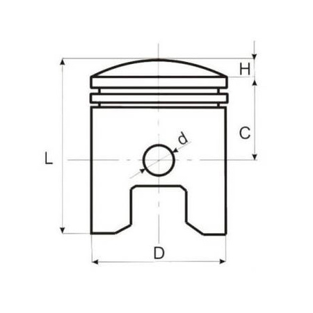 52,50/13/32 tłok Wsk 125 2 szlif import
