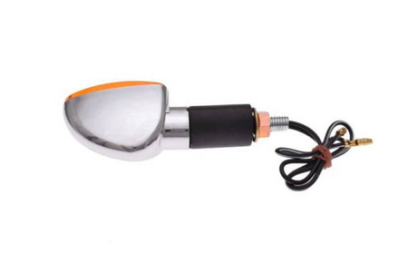 Kierunkowskaz lewy przód owal chrom