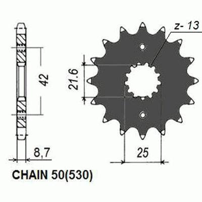 Zebatka napedowa sunstar sunf511-14