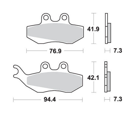 Hamulcowe kh194 street ceramic kolor czarny dedykowany do yamaha dt50 piaggio vespa 125 aprilia rx 90 120hf
