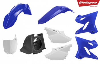 Komplet plastików yamaha yz 125/250 '02-'14 (restyling na model 2021) kolor oem (biały+niebieski+czarny)