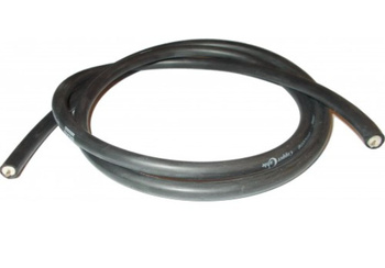TESLA PRZEWÓD ZAPŁONOWY WYSOKIEGO NAPIĘCIA (COPPER CABLE) SILIKONOWY 7MM (CZARNY) - ODCINEK 1 METR