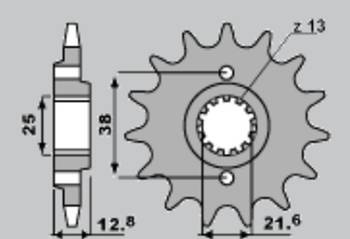Zębatka przednia 511 14 kawasaki klr650 '90-'14, klx650 (jtf509.14)