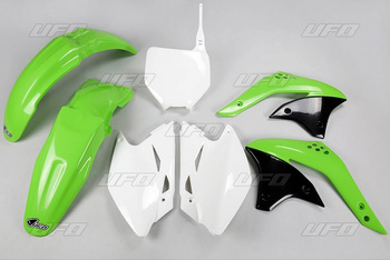 Komplet plastików kawasaki kxf 450 '07 kolor oem (zielony/biały) (ka209e999)