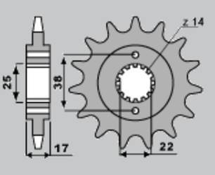 Zębatka przednia 2094 15 ducati 900 monster i.e. 00-02 (4041-15)