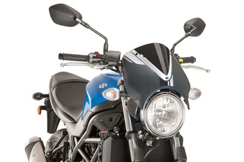 Przednia Szyba Retrovision + Panel Carbon Puig Do Suzuki Sv650 16-22 Czarna