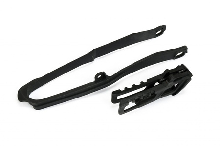 Komplet ślizg + prowadnica łańcucha honda crf 250r/rx '18-21, crf 450r/rx '17-18, kolor czarny