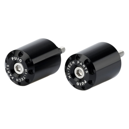 Ciężarki / końcówki kierownicy długie puig do kawasaki z650 17-22 czarne