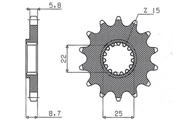 Zębatka przednia 1248 12 ktm sx/exc '91-'19 (jtf1901.12) (łańc. 520) (124812jt)
