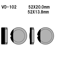 KLOCKI HAMULCOWE KH13 HONDA CB 360/550/750 (MADE IN JAPAN)