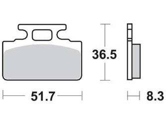KLOCKI HAMULCOWE DO SKUTERA SYM MIO TONIK DD