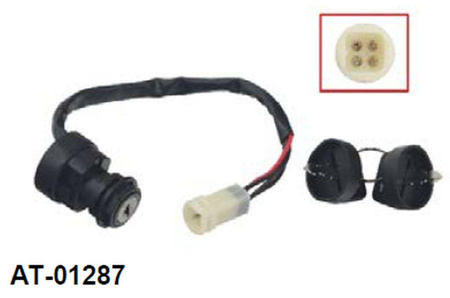 Bronco 2022/11 stacyjka yamaha yfm 80 badger, yfa1 breeze '86-'94, yfm 100 champ '87-'91, yfm 225 moto4 '86-'88, yfm 250/350 grizzly/warrior '89-'94, (oem: 2fj-82510-02-00, 2fj-82510-09-00)