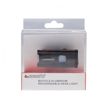 Lampa rowerowa aluminiowa Leoshi LED USB 200 LM