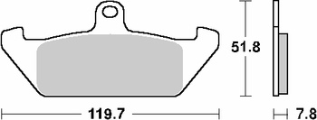 Klocki hamulcowe kh120 street ceramic kolor czarny