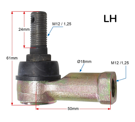 Końcówki Drążków Kierowniczych Tekyo Lewa + Prawa Yamaha 51-1031-Lr