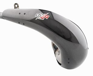 OSŁONA KARBONOWA DYFUZORA (TUBY REZONANSOWEJ) CARBON PROTECTION DO FRONT PIPE X8 125 KTM / YAMAHA / SHERCO / BETA