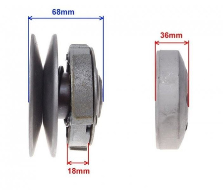 Sprzęgło wariator pasek skuter 4T GY6-50 669-18-30 Romet 727 Roter Bassa