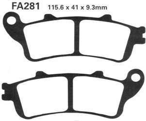 KLOCKI HAMULCOWE EBC SFA281HH