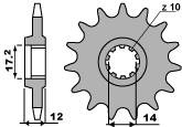 Zębatka przednia 553 13 18nc gilera 50 90-96 (łańc. 415)