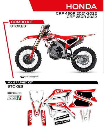 Komplet naklejek (oklein) honda crf 250r '22