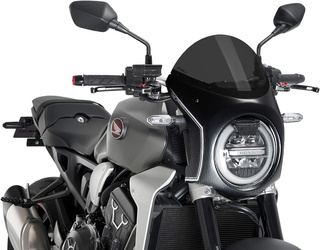 Szyba Półowiewka Puig W Stylu Retro Do Honda Cb1000r Neo Sports Cafe 18-22 Obudowa Carbon / Mocno Przyciemniona