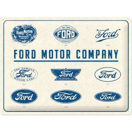 Tablica plakat 30X40 Ford Logo Evolution 23299