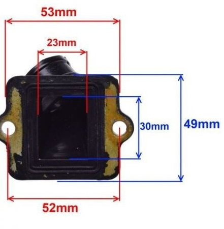 Króciec gaźnika skuter Gilera Piaggio 50cm