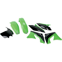 Komplet plastików kawasaki kxf 250 '10-'11 kolor oem (zielony/czarny) (ka215e999)