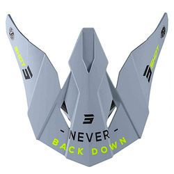 Daszek do kasku Shot Furious Storm żółty fluo mat