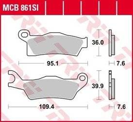 KLOCKI HAMULCOWE TRW MCB861SI