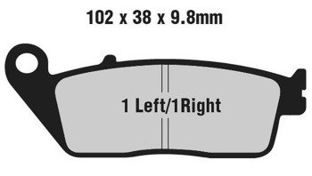 Klocki hamulcowe Honda VT 1100 C Shadow Honda VTX 1300