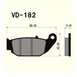 Klocki hamulcowe vesrah vd-182