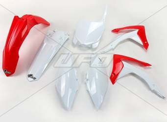 Komplet plastików honda crf 450 '13-'16, crf 250r '14-'17 kolor oem (biały/czerwony) (ho116e999)