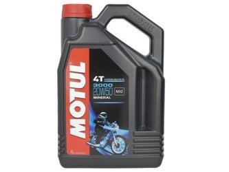 OLEJ MOTOCYKLOWY MOTUL 3000 20W50 4L MINERALNY