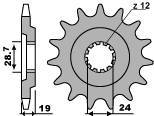 Zębatka przednia 529 17 18nc kawasaki zx 10 88-90 (łańc. 532)