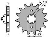 Zębatka przednia 563 11 18nc suzuki lt 50 (84-05) (łańc. 420)