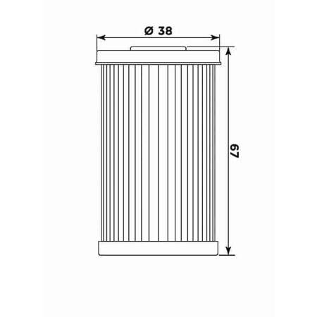 Filtr oleju dealim vj/vl/v125 (hf169)