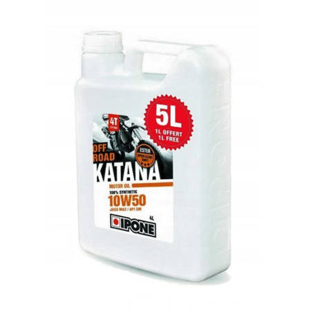 Ipone katana off road 10w50 olej silnikowy 100% syntetyk 5l (ester, ma2) - promocja 4+1 (akc) (4)