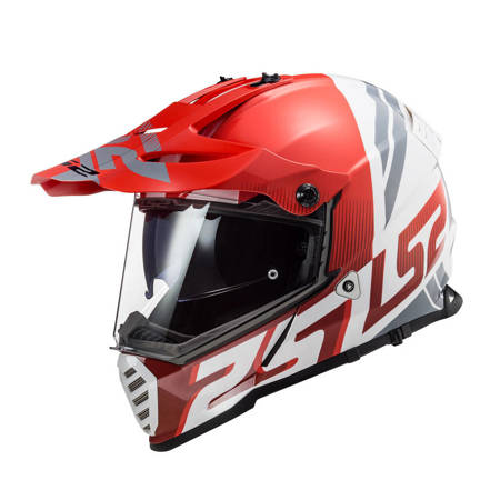 Kask enduro LS2 MX436 Pioneer Evo Evolve Red White