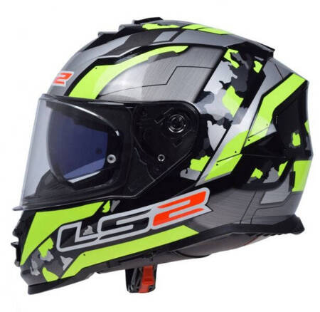 Kask integralny LS2 FF800 Storm II Cyborg H-V YEL GREY