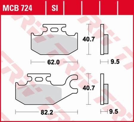 Klocki hamulcowe kh organic benelli caffe nero 250 '08-, suzuki uh 125 burgman '07-, ux 125/150 sixteen '08-'13, uh 200 burgman '07-, tył