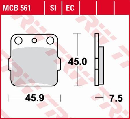 Klocki hamulcowe kh084 organic eco honda crf 150r '07-, przód trx 400 '99-'09, przód/tył kx 80/85 '88-, kx 100 '89-'09, suzuki rm 65 '03-'05