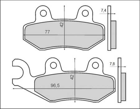 Klocki hamulcowe kh135 / kh214 (ft 3063)