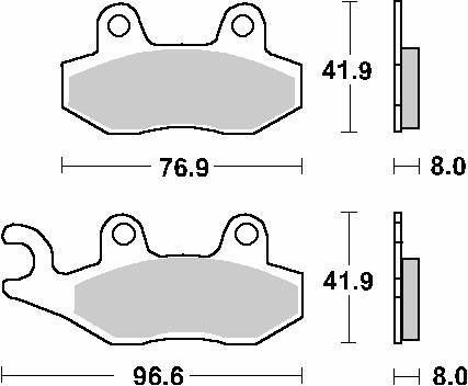 Klocki hamulcowe kh135 / kh214 street ceramic kolor czarny