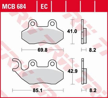 Klocki hamulcowe kh264 organic peugeot tweet 50/125 '10-, city star/tweet 125 '10-, tweet 150 '15-, sym allo/crox 50 '11-, jet/jet 4 50 '97-