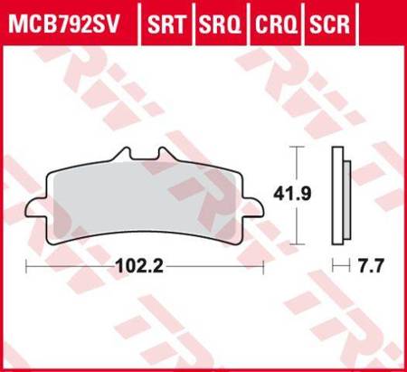 Klocki hamulcowe kh447 carbon racing (wyczynowe) aprilia rsv4 09-, ducati v4 panigale 18-