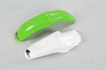 Komplet błotników kawasaki kx 85 '13 (ka02757k026, ka03715k047) kolor zielony/biały