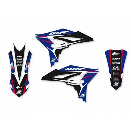 Komplet naklejek (oklein) yamaha wrf450f '12-'15, dream 4 kolor niebieski/czarny